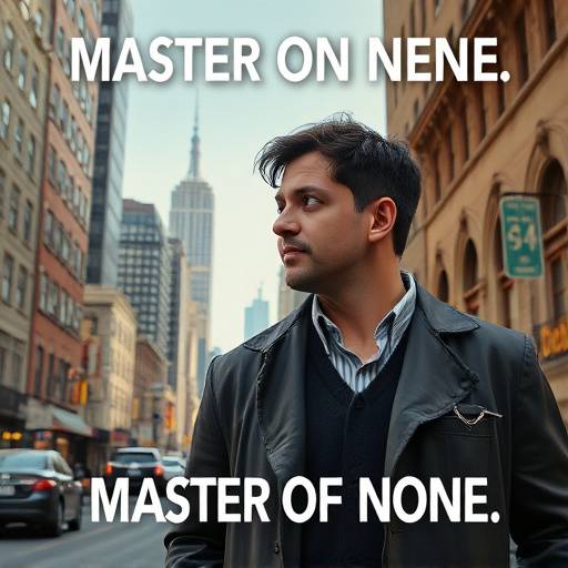 Poster for 'Master of None', a comedy-drama about a struggling actor in New York City